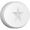 Ekena Millwork Standard Dalton Star Rosette With Beveled Edge, 8"W x 5 1/4"H x 3/4"P ROSP080X053X075DAL07 - alternate 1